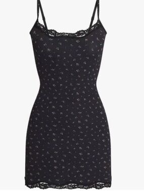 NWT RARE SKIMS Fits Everybody Slip Dress in Onyx Rosebud size 2X!